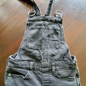 H&M Black Denim Bib Overalls